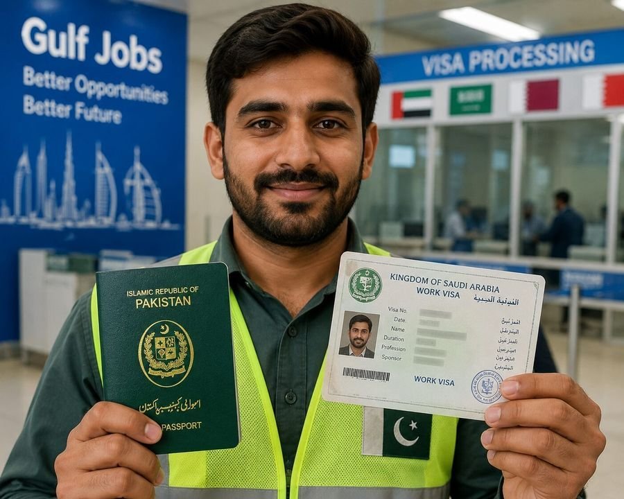Gulf Work Visa Guide for Pakistanis (2026): Step-by-Step Process, Fees & Scam Protection